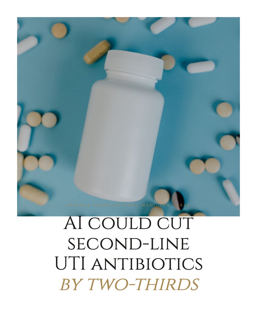 Crescent Discovery Series cover: AI could cut second-line UTI antibiotics by two-thirds