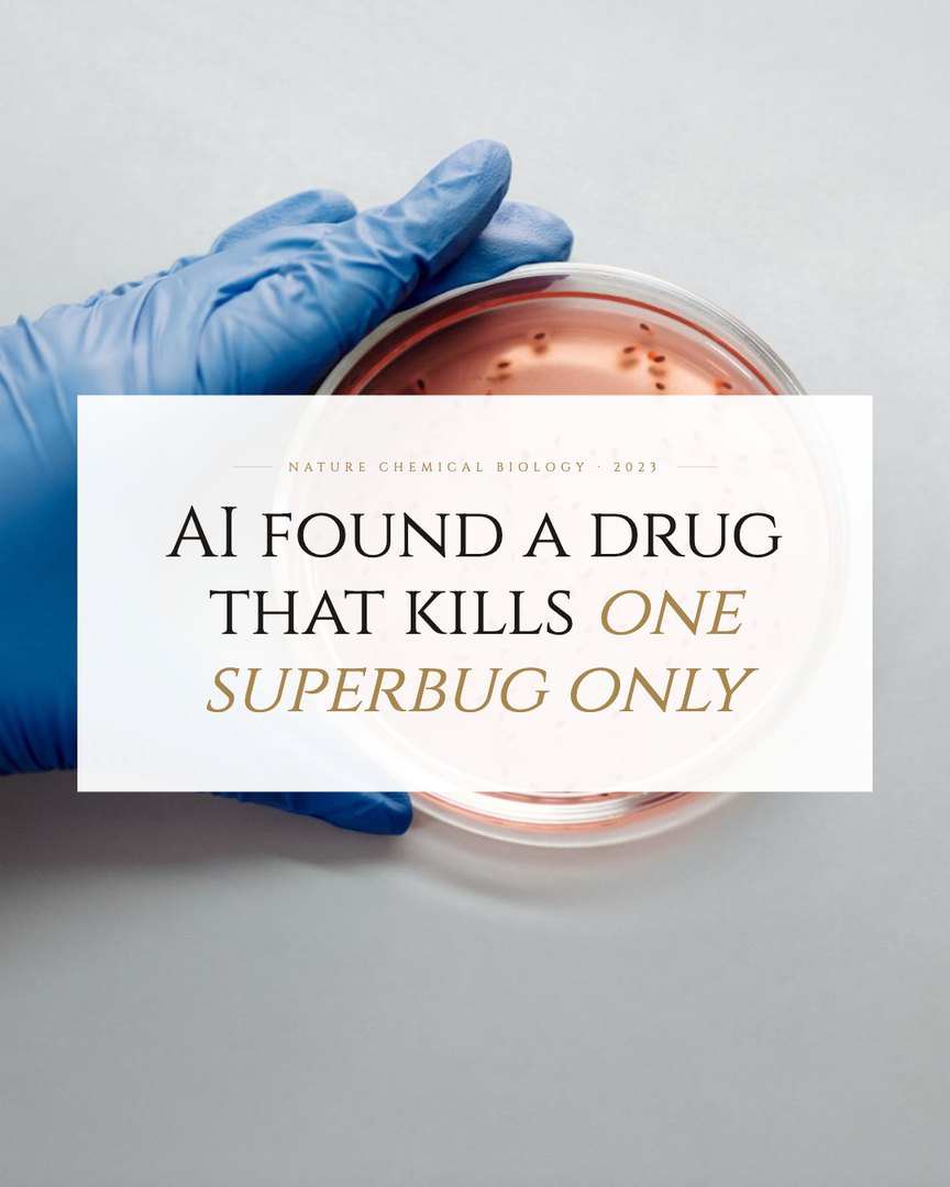 Crescent Discovery Series cover: AI found a drug that kills one superbug only
