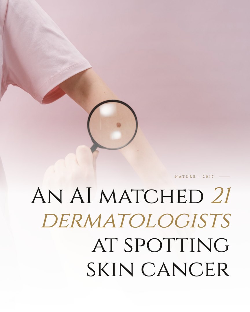 Crescent Discovery Series cover: An AI matched 21 dermatologists at spotting skin cancer