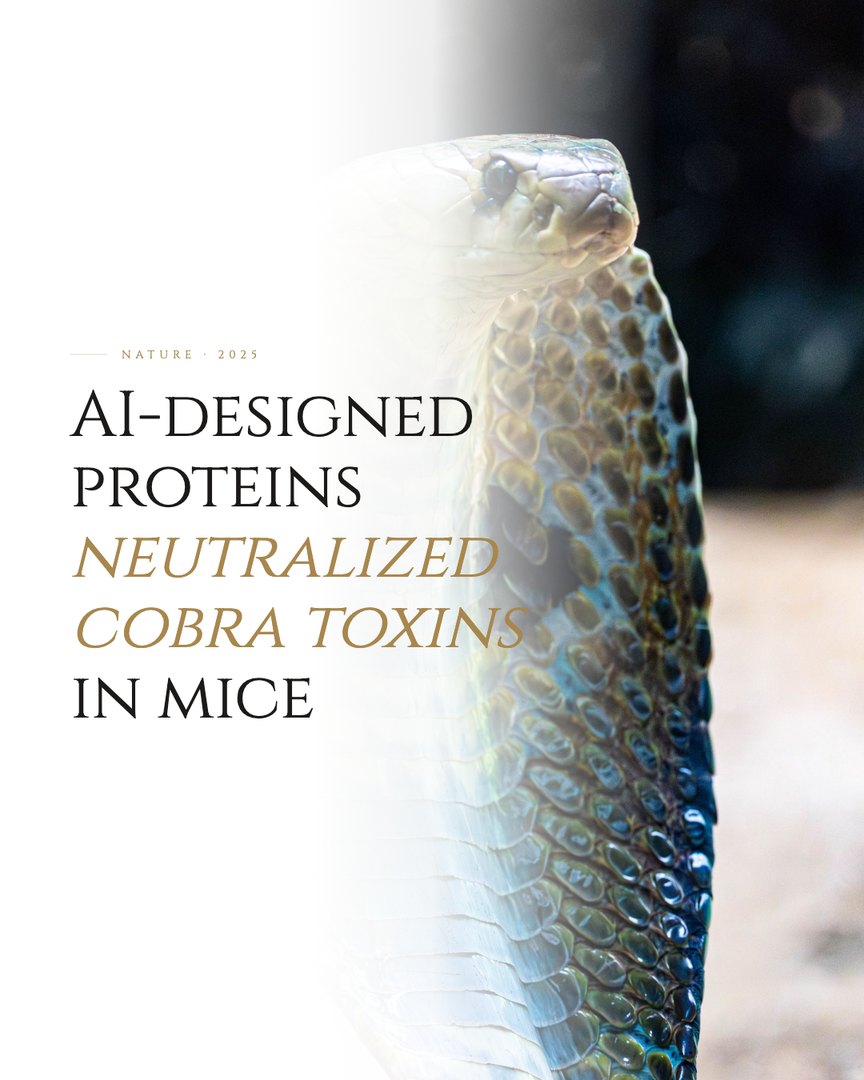 Crescent Discovery Series cover: AI-designed proteins neutralized cobra toxins in mice