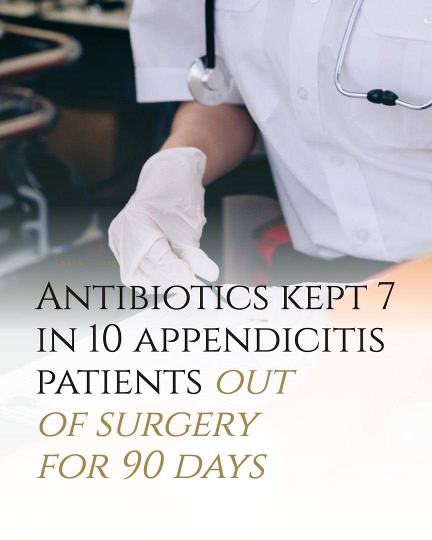 Crescent Discovery Series cover: Antibiotics kept 7 in 10 appendicitis patients out of surgery for 90 days