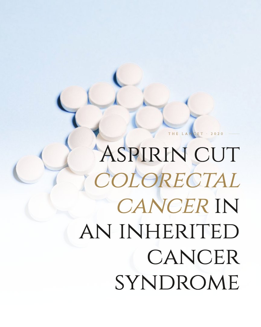 Crescent Discovery Series cover: Aspirin cut colorectal cancer in an inherited cancer syndrome