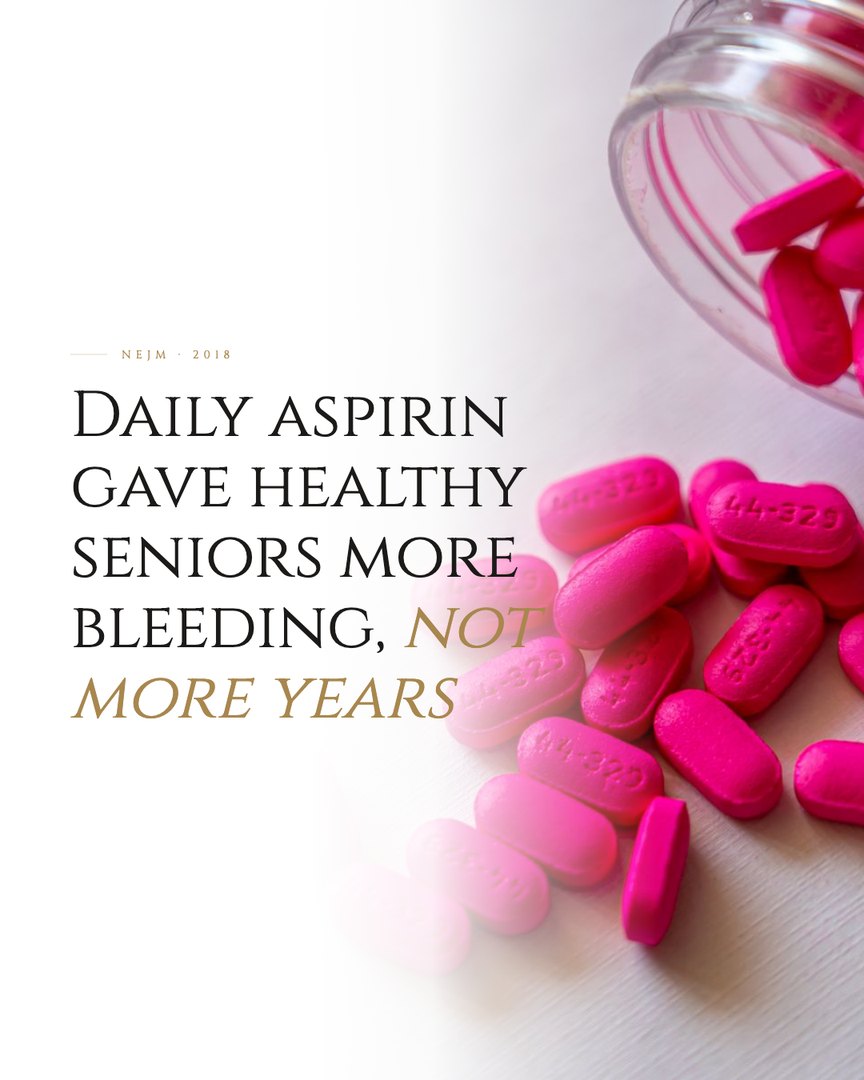 Crescent Discovery Series cover: Daily aspirin gave healthy seniors more bleeding, not more years