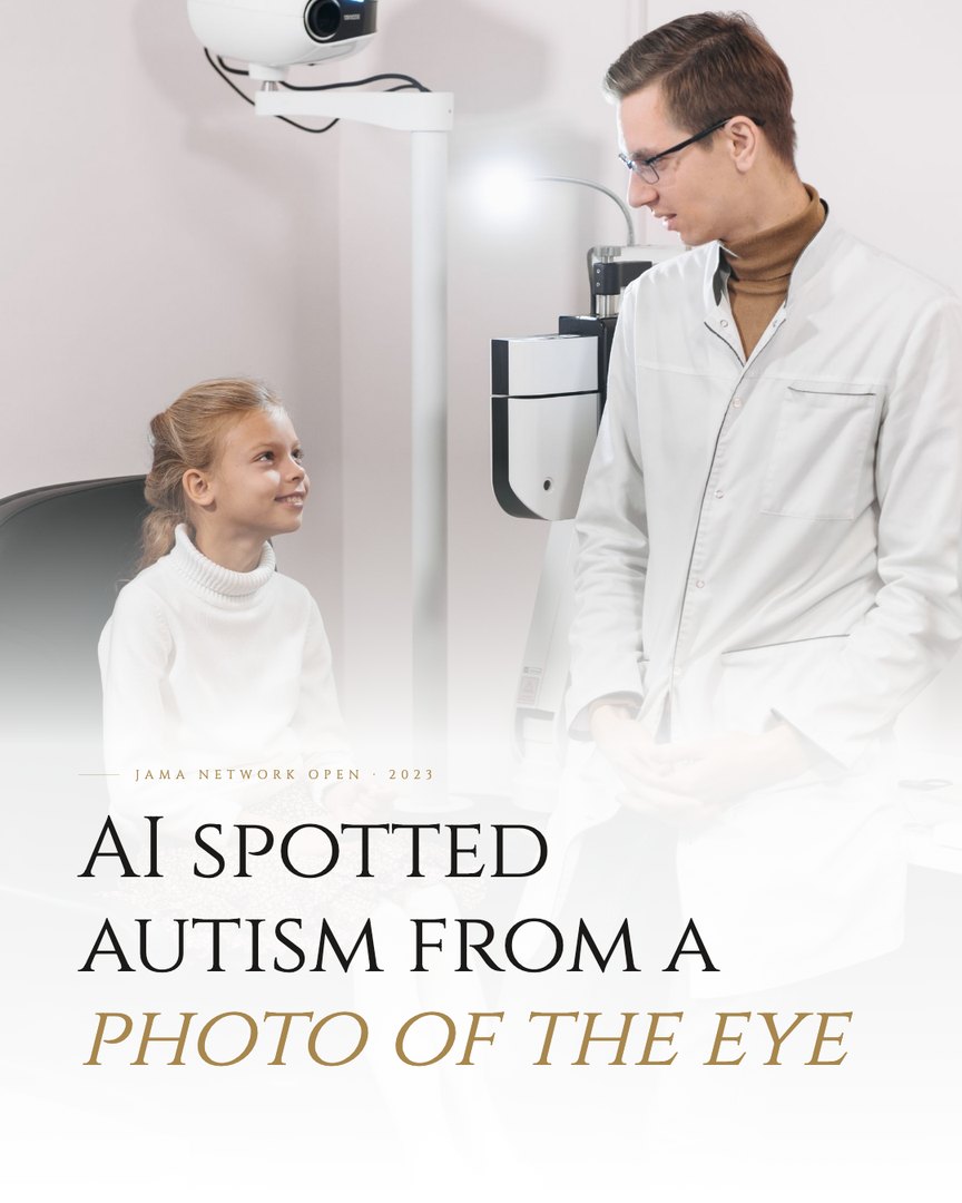 Crescent Discovery Series cover: AI spotted autism from a photo of the eye