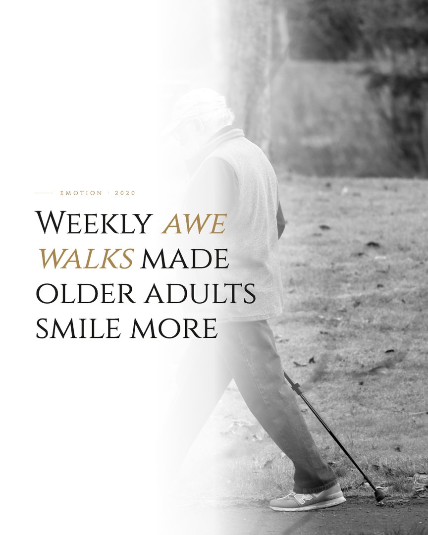 Crescent Discovery Series cover: Weekly awe walks made older adults smile more
