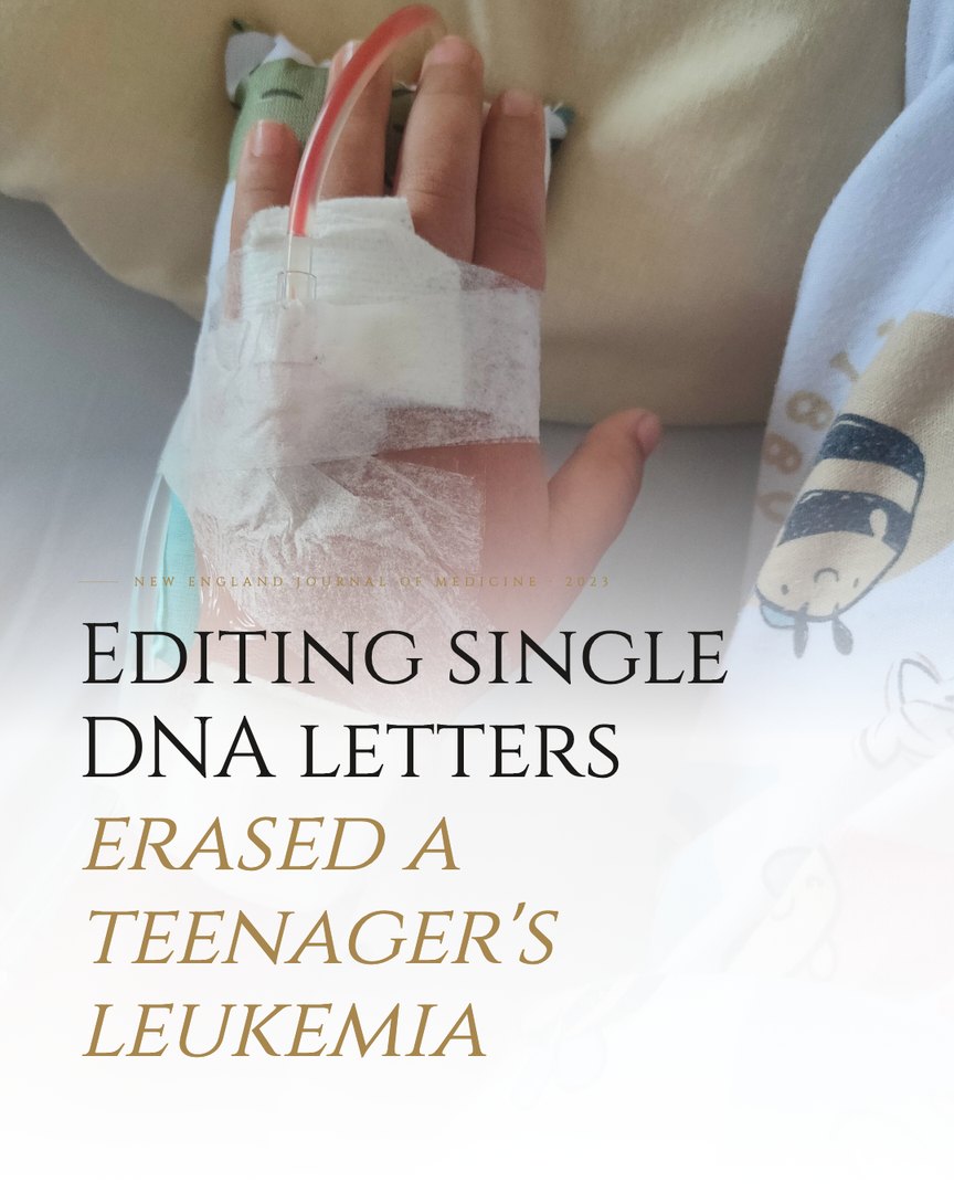 Crescent Discovery Series cover: Editing single DNA letters erased a teenager's leukemia