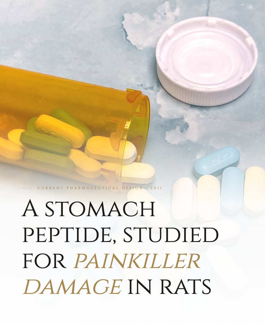 Crescent Discovery Series cover: A stomach peptide, studied for painkiller damage in rats
