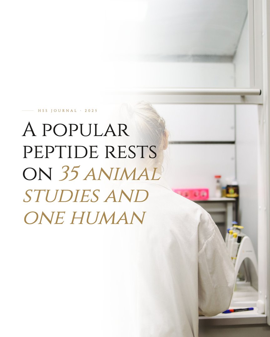 Crescent Discovery Series cover: A popular peptide rests on 35 animal studies and one human