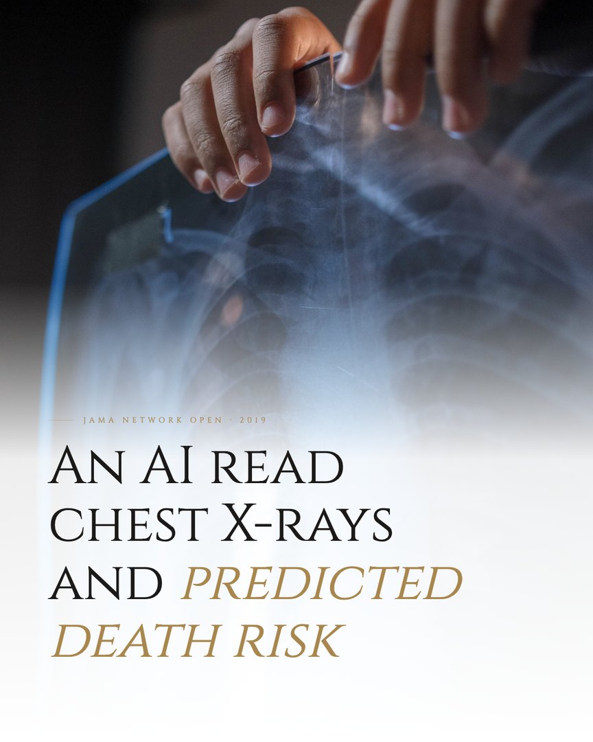 Crescent Discovery Series cover: An AI read chest X-rays and predicted death risk
