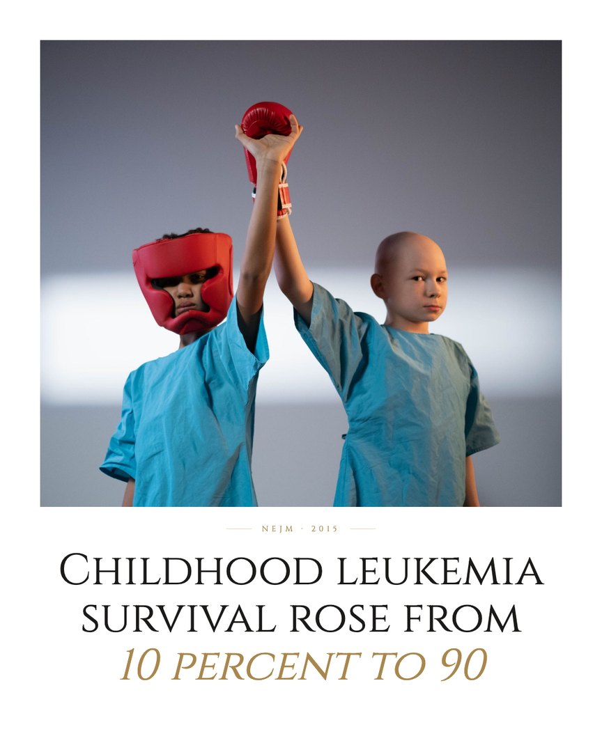 Crescent Discovery Series cover: Childhood leukemia survival rose from 10 percent to 90