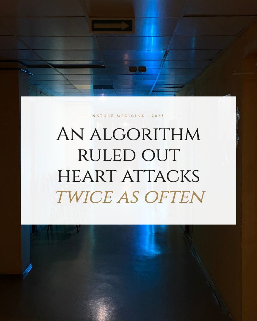 Crescent Discovery Series cover: An algorithm ruled out heart attacks twice as often