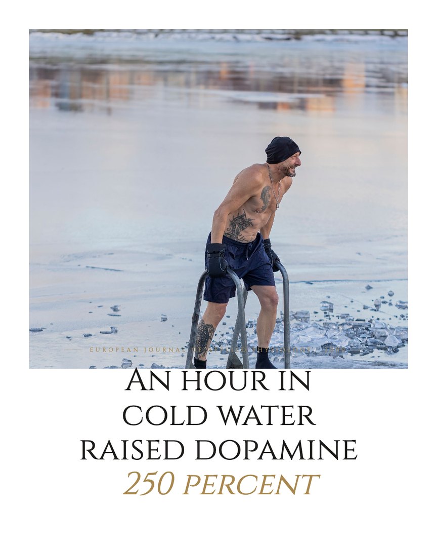 Crescent Discovery Series cover: An hour in cold water raised dopamine 250 percent