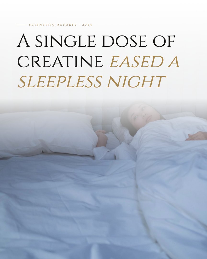 Crescent Discovery Series cover: A single dose of creatine eased a sleepless night