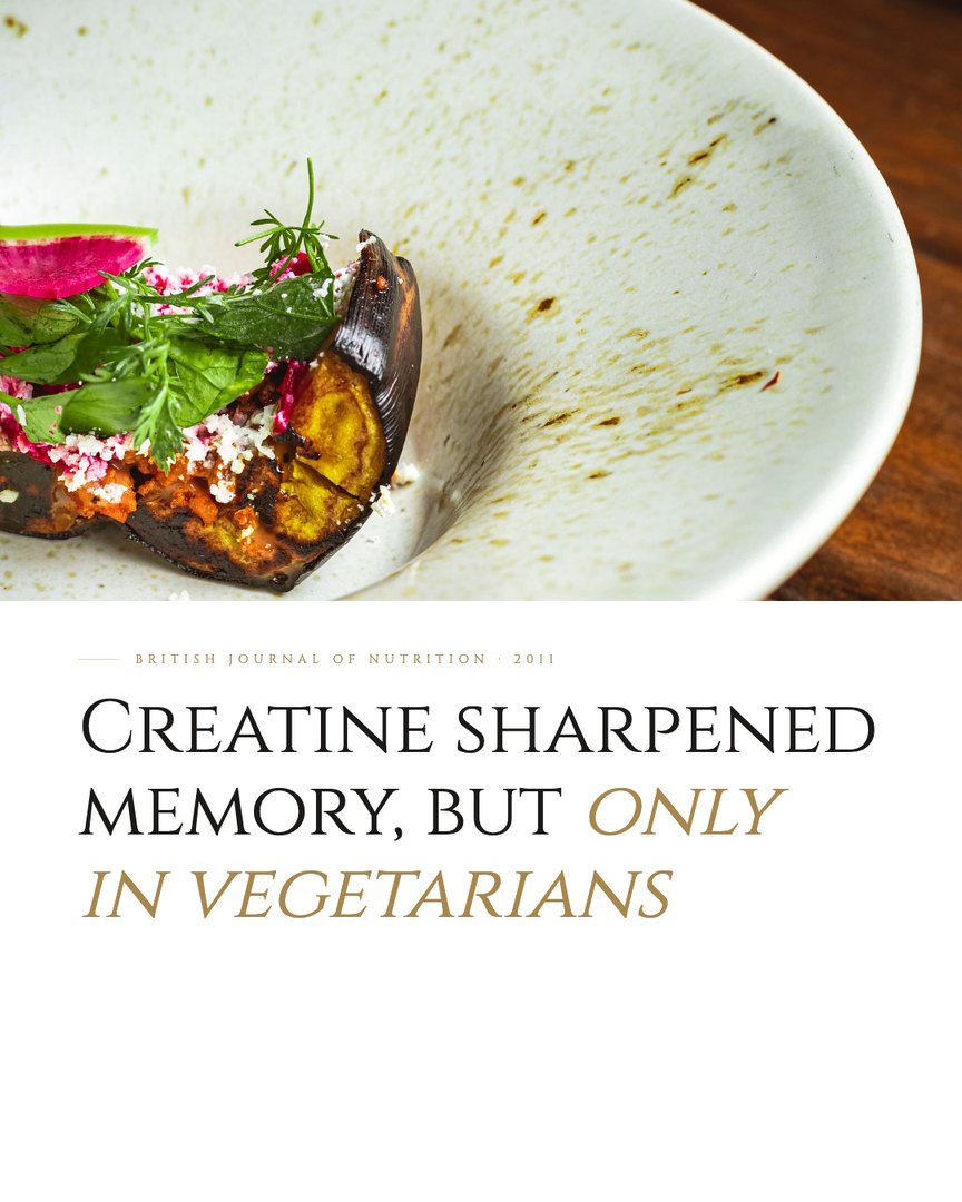 Crescent Discovery Series cover: Creatine sharpened memory, but only in vegetarians