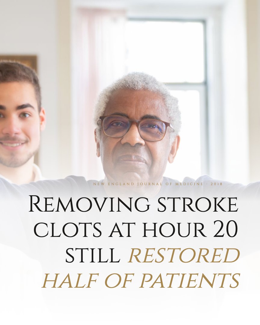 Crescent Discovery Series cover: Removing stroke clots at hour 20 still restored half of patients