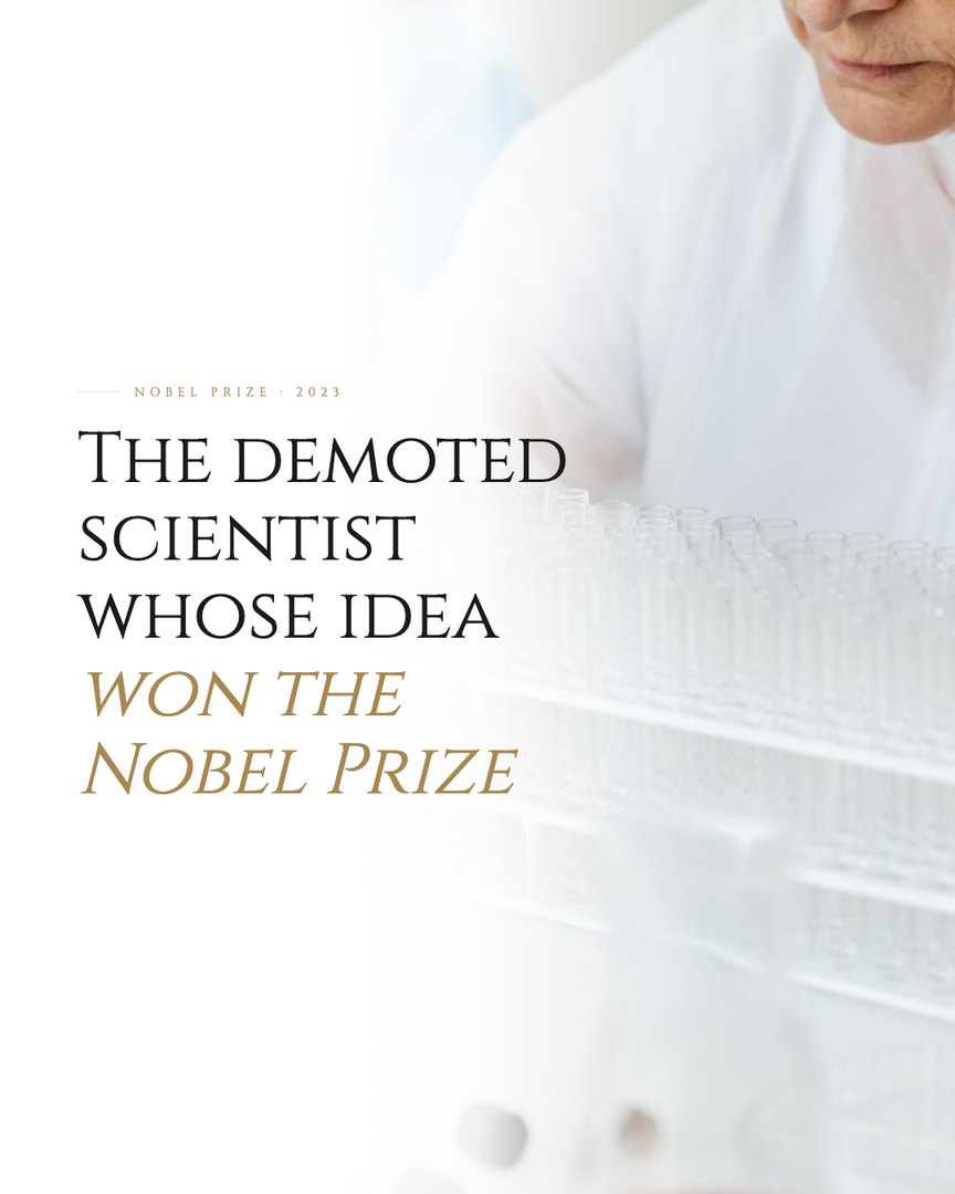 Crescent Discovery Series cover: The demoted scientist whose idea won the Nobel Prize