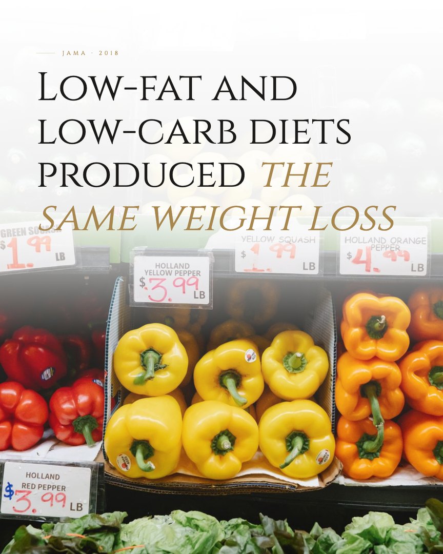 Crescent Discovery Series cover: Low-fat and low-carb diets produced the same weight loss