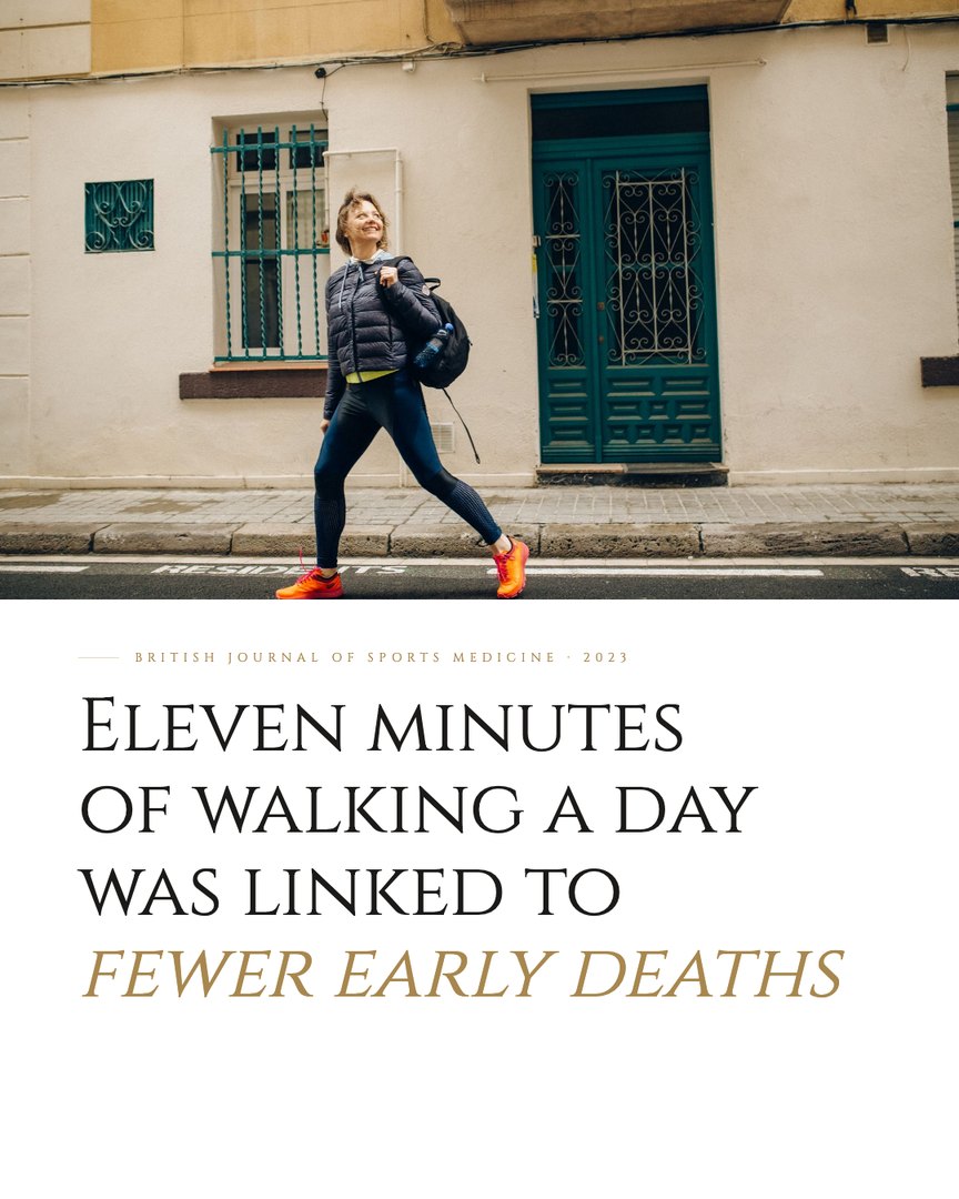 Crescent Discovery Series cover: Eleven minutes of walking a day was linked to fewer early deaths