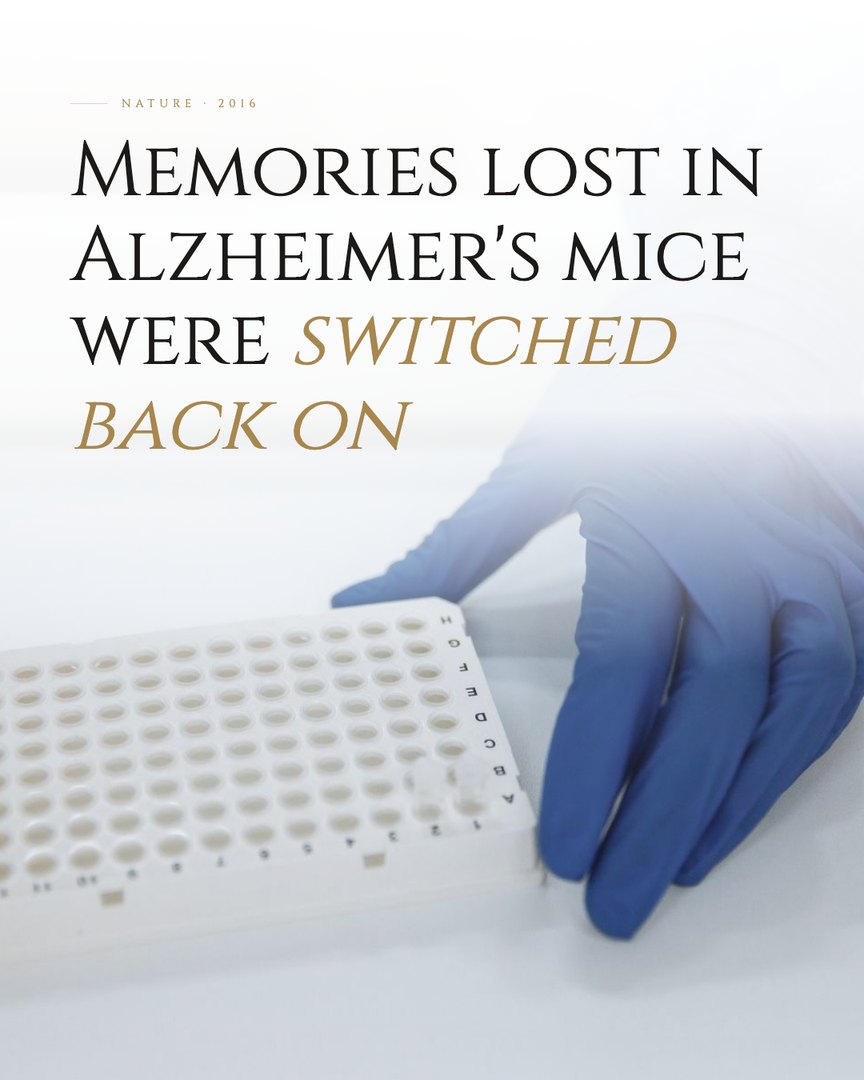 Crescent Discovery Series cover: Memories lost in Alzheimer's mice were switched back on