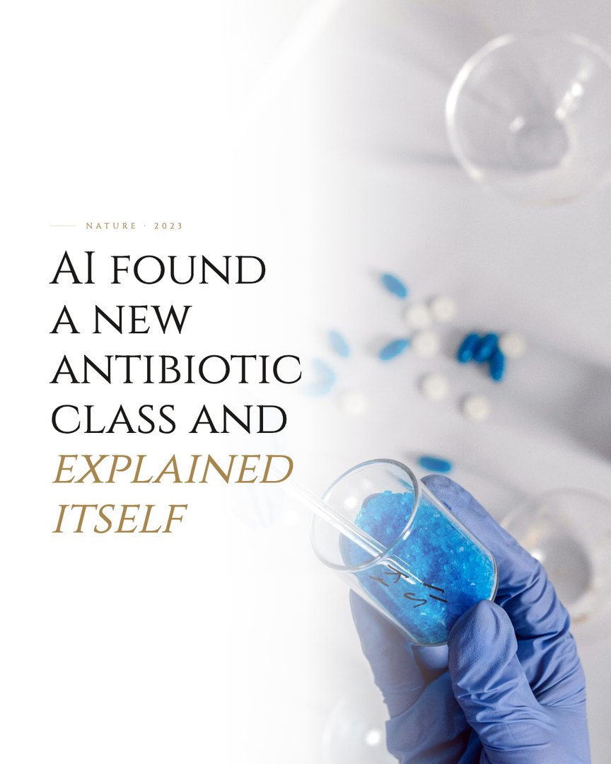 Crescent Discovery Series cover: AI found a new antibiotic class and explained itself