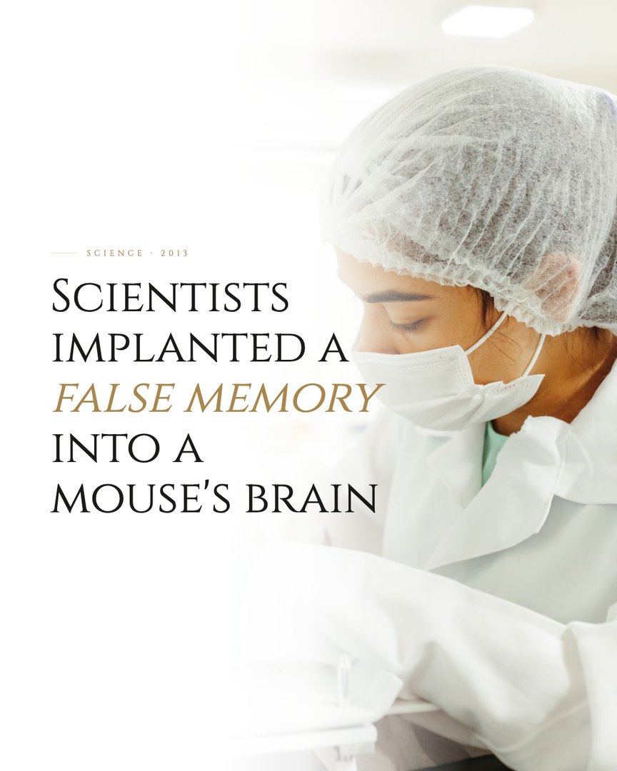 Crescent Discovery Series cover: Scientists implanted a false memory into a mouse's brain