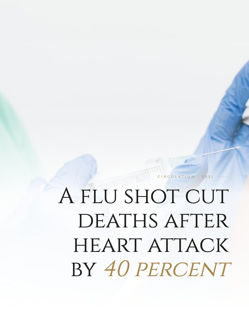 Crescent Discovery Series cover: A flu shot cut deaths after heart attack by 40 percent