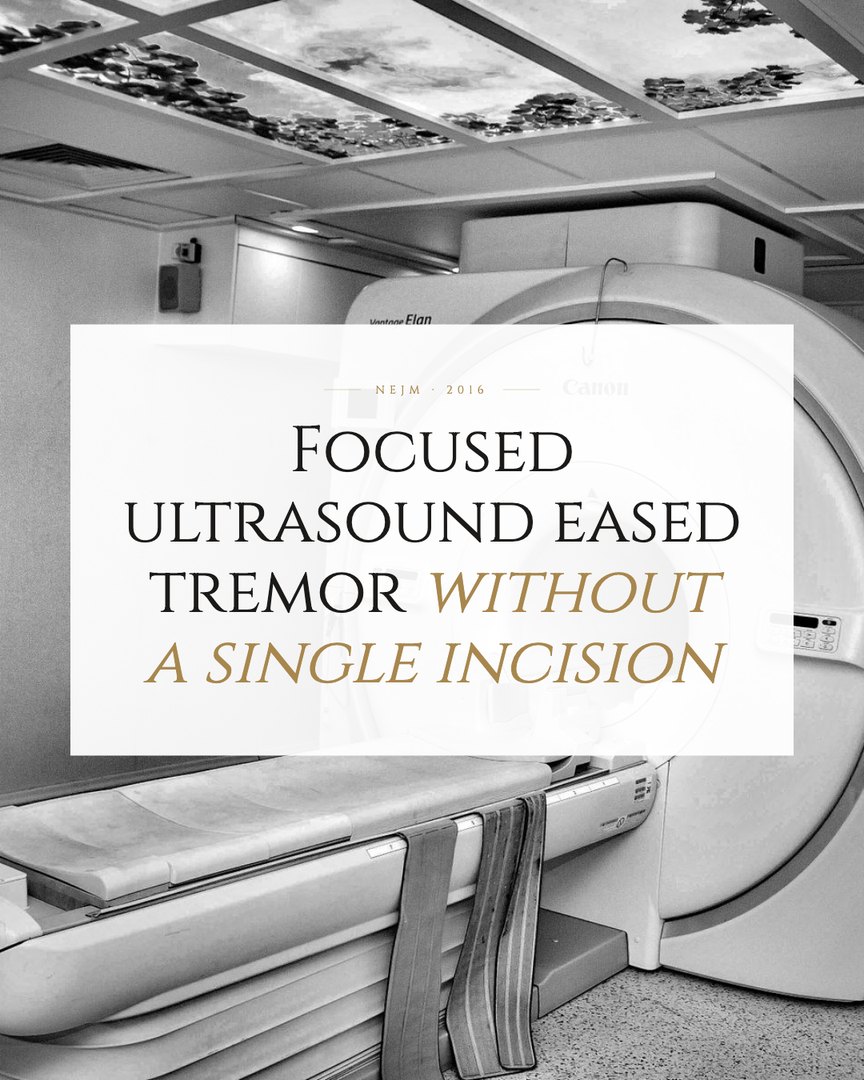 Crescent Discovery Series cover: Focused ultrasound eased tremor without a single incision