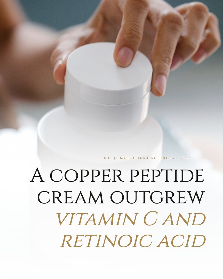 Crescent Discovery Series cover: A copper peptide cream outgrew vitamin C and retinoic acid