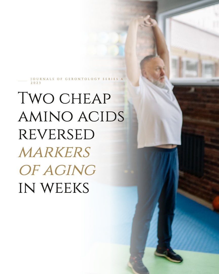 Crescent Discovery Series cover: Two cheap amino acids reversed markers of aging in weeks