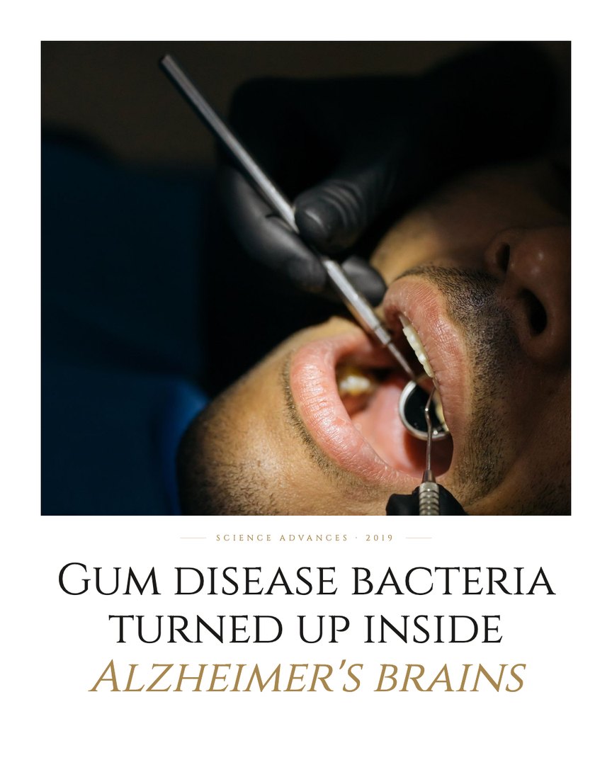 Crescent Discovery Series cover: Gum disease bacteria turned up inside Alzheimer's brains