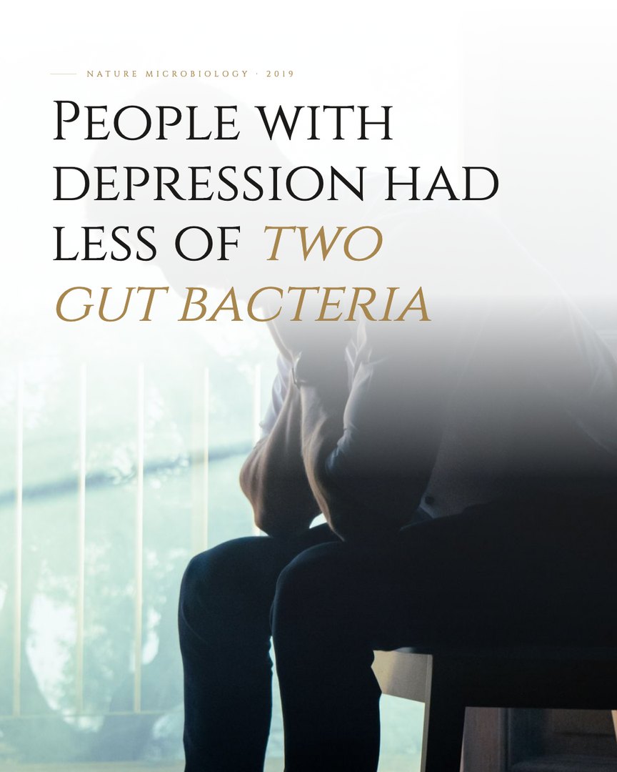 Crescent Discovery Series cover: People with depression had less of two gut bacteria