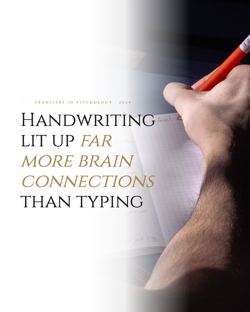 Crescent Discovery Series cover: Handwriting lit up far more brain connections than typing