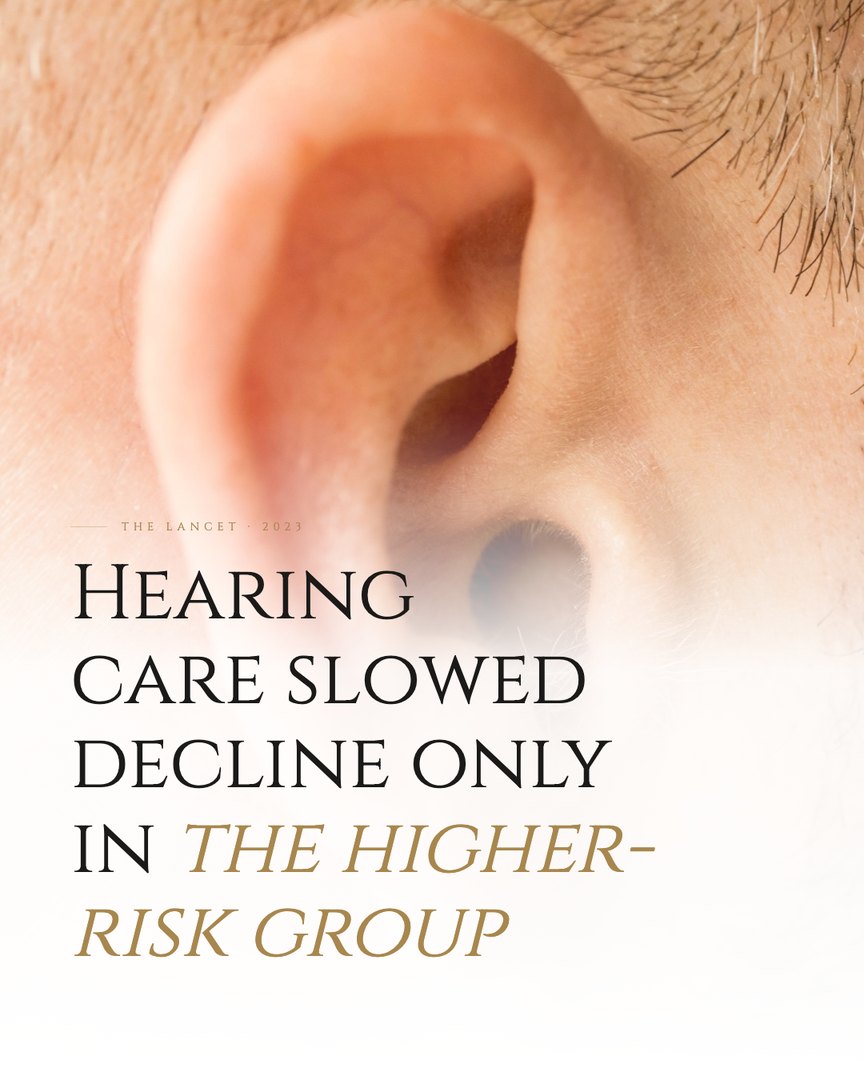 Crescent Discovery Series cover: Hearing care slowed decline only in the higher-risk group