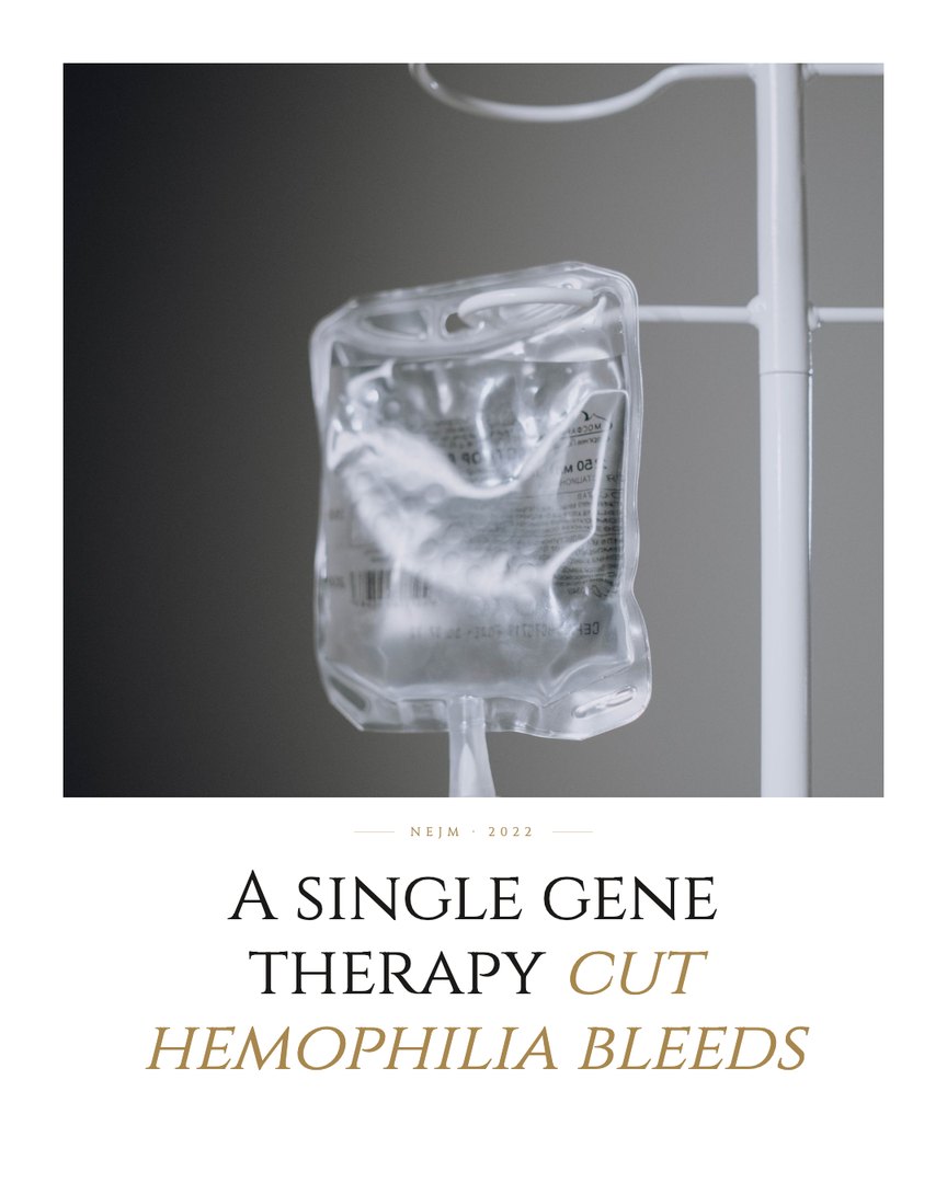 Crescent Discovery Series cover: A single gene therapy cut hemophilia bleeds