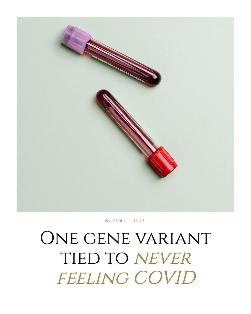Crescent Discovery Series cover: One gene variant tied to never feeling COVID