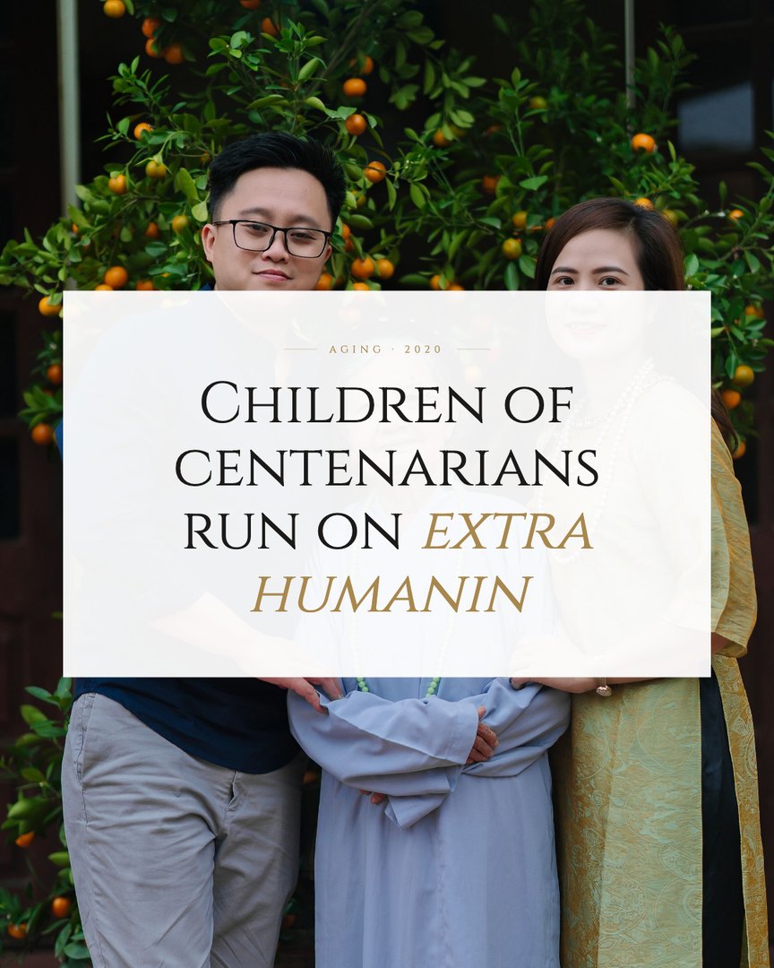 Crescent Discovery Series cover: Children of centenarians run on extra humanin