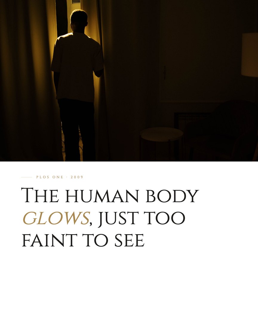 Crescent Discovery Series cover: The human body glows, just too faint to see