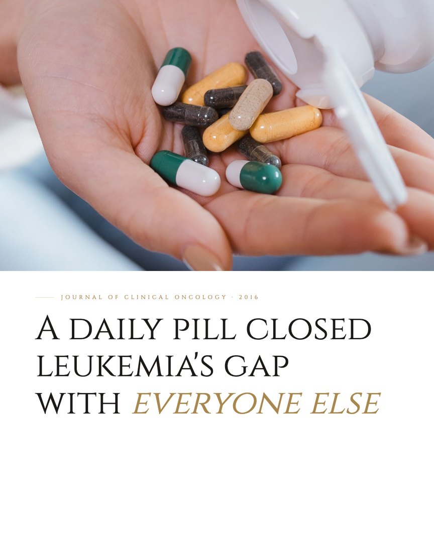 Crescent Discovery Series cover: A daily pill closed leukemia's gap with everyone else