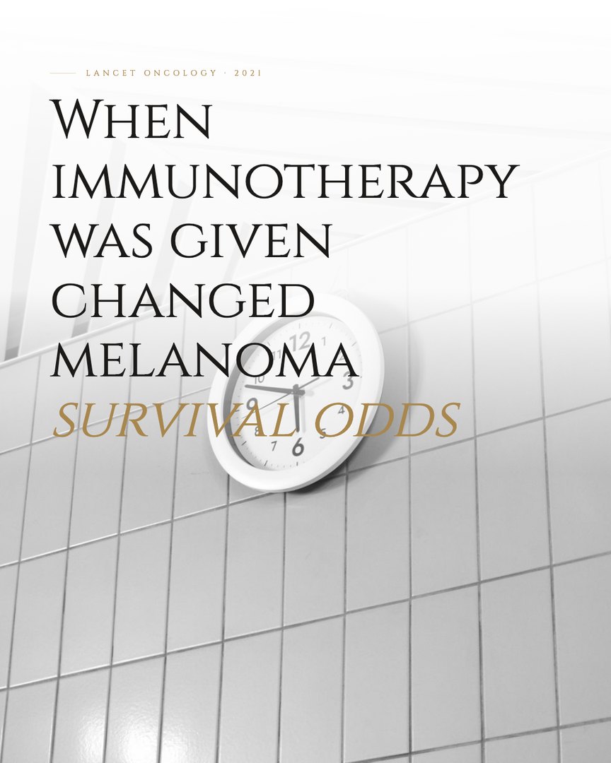 Crescent Discovery Series cover: When immunotherapy was given changed melanoma survival odds