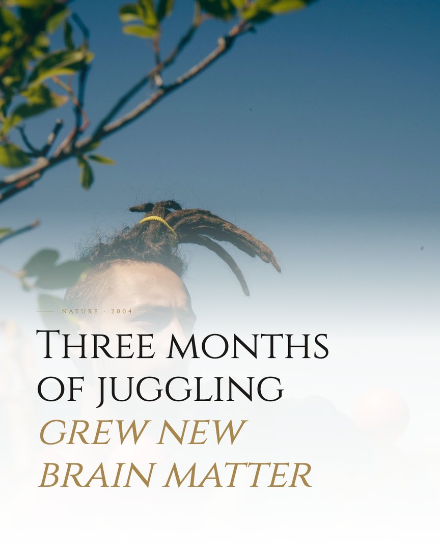 Crescent Discovery Series cover: Three months of juggling grew new brain matter