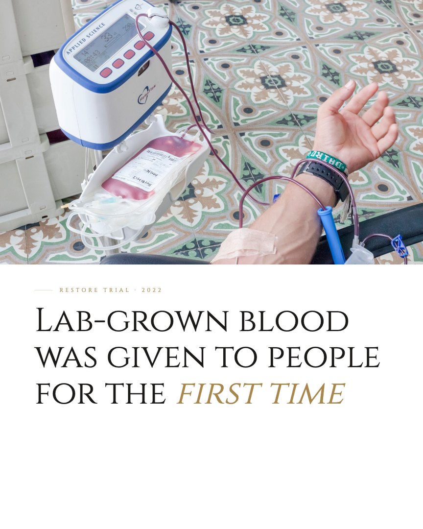Crescent Discovery Series cover: Lab-grown blood was given to people for the first time