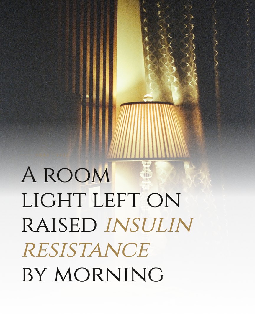 Crescent Discovery Series cover: A room light left on raised insulin resistance by morning