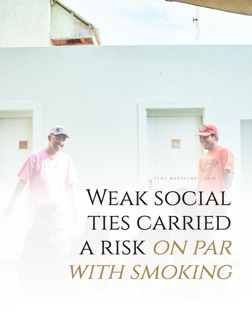 Crescent Discovery Series cover: Weak social ties carried a risk on par with smoking