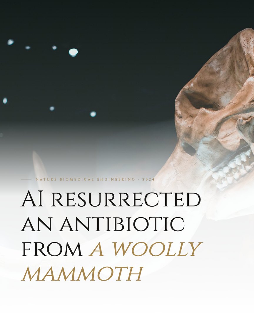 Crescent Discovery Series cover: AI resurrected an antibiotic from a woolly mammoth