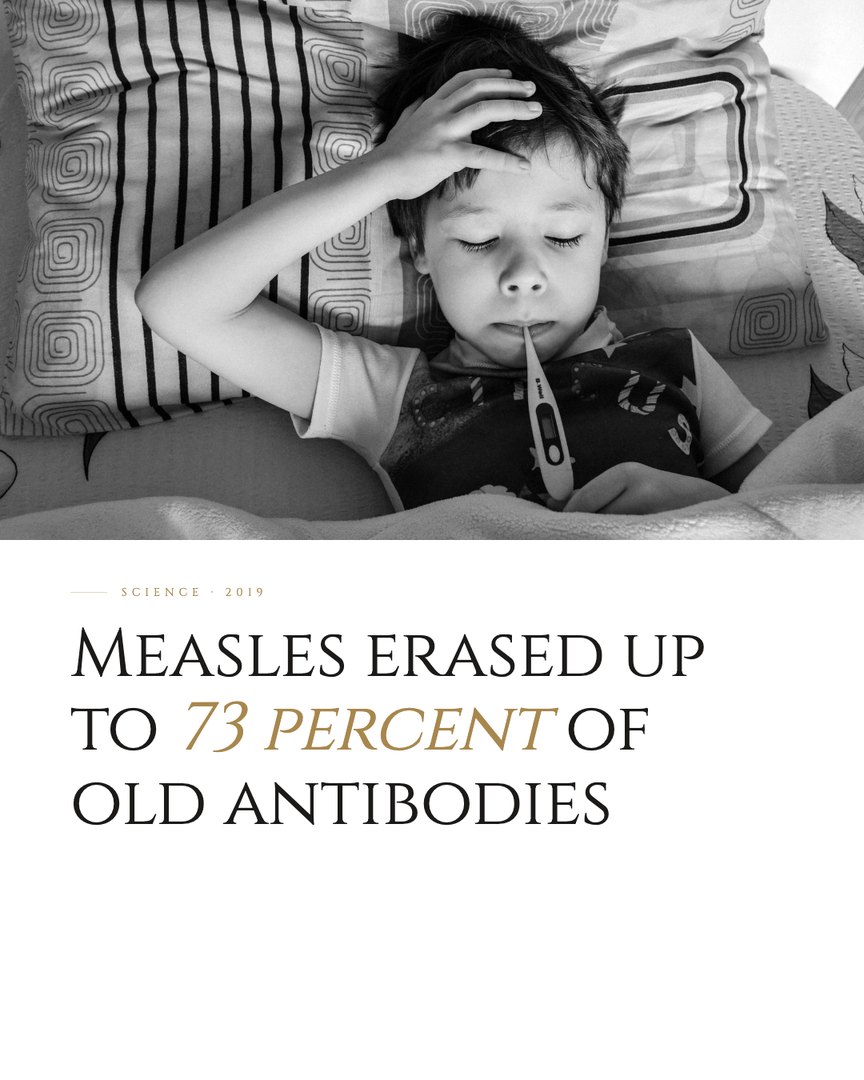 Crescent Discovery Series cover: Measles erased up to 73 percent of old antibodies
