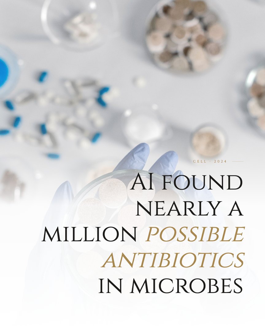 Crescent Discovery Series cover: AI found nearly a million possible antibiotics in microbes