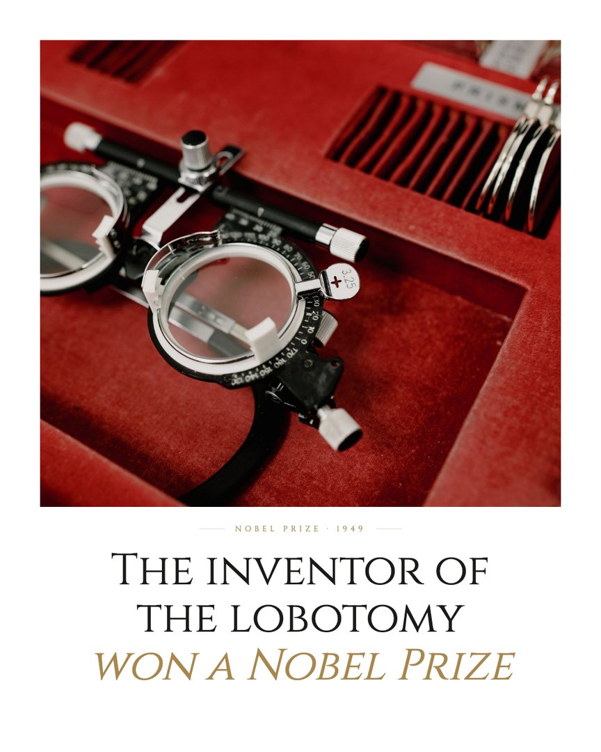 Crescent Discovery Series cover: The inventor of the lobotomy won a Nobel Prize