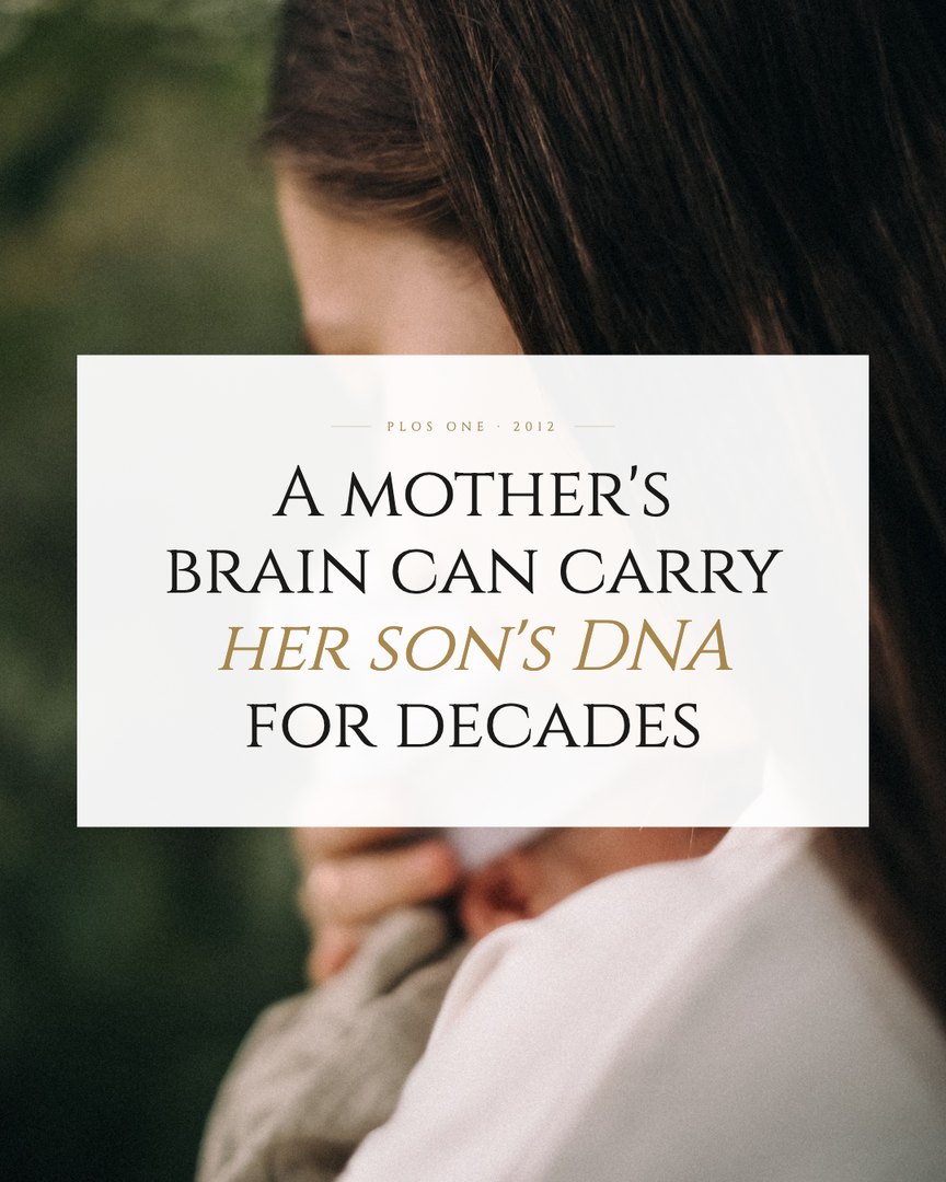 Crescent Discovery Series cover: A mother's brain can carry her son's DNA for decades