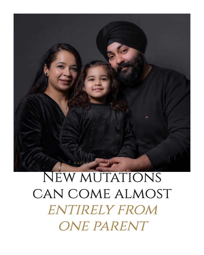 Crescent Discovery Series cover: New mutations can come almost entirely from one parent