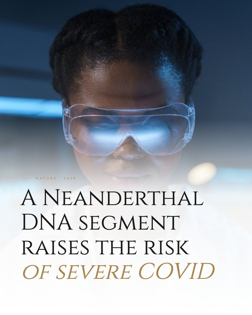 Crescent Discovery Series cover: A Neanderthal DNA segment raises the risk of severe COVID